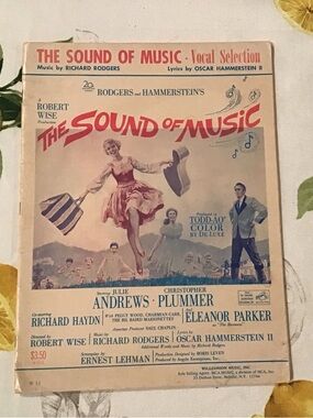 The Sound of Music - Vintage Vocal Selection (Beige/Pink) sheet music 1959